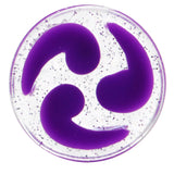 20mm Purple Quotation Symbol Saddle Plug