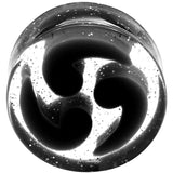 20mm Black Quotation Symbol Saddle Plug