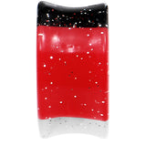 18mm Black Red White Quotation Symbol Saddle Plug