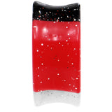 20mm Black Red White Quotation Symbol Saddle Plug