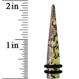 00G Green Snake Skin Acrylic Taper