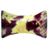 6G Green Snake Skin Acrylic Saddle Plug