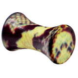 6G Green Snake Skin Acrylic Saddle Plug