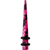 6G Pink Snake Skin Acrylic Taper