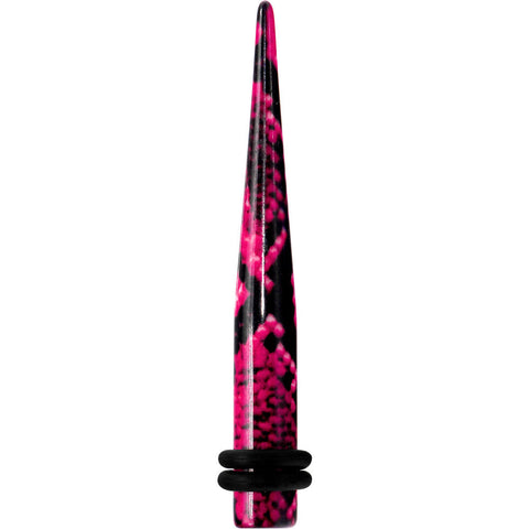 4G Pink Snake Skin Acrylic Taper