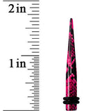 4G Pink Snake Skin Acrylic Taper