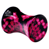 4G Pink Snake Skin Acrylic Saddle Plug