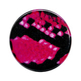 00G Pink Snake Skin Acrylic Saddle Plug