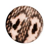 8G Blushing Snake Skin Acrylic Saddle Plug