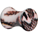 4G Blushing Snake Skin Acrylic Saddle Plug