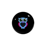 1/2 Acrylic Heart Owl Saddle Plug