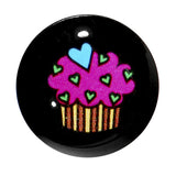 1/2 Acrylic Single Flare Heart Sprinkle Cupcake Plug