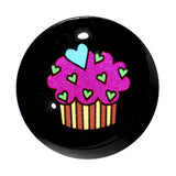 9/16 Acrylic Single Flare Heart Sprinkle Cupcake Plug
