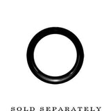 7/8 Black Double Flare Internally Threaded Tunnel