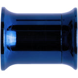 00G Royal Blue Anodized Titanium Steel Internally Threaded Screw Fit Plug Set