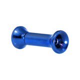 10G Royal Blue Anodized Titanium Screw Fit Tunnel