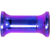 6G Purple Anodized Titanium Steel Internally Threaded Screw Fit Plug