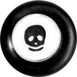 6G Clear Acrylic Glitter Black Skull Confetti Taper