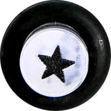 6G Clear Acrylic Glitter Black Star Confetti Taper