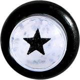 2G Clear Acrylic Glitter Black Star Confetti Taper