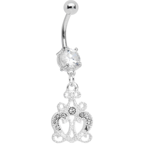 Baroque Temptation Heart Belly Ring
