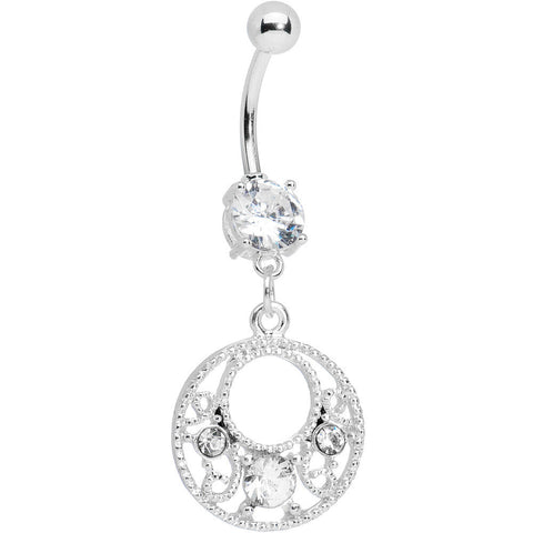 Clear Circular Seduction Belly Ring