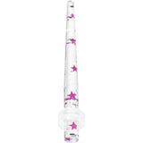 8G Clear Acrylic Glitter Purple Star Confetti Taper