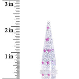 9/16 Clear Acrylic Glitter Purple Star Confetti Taper