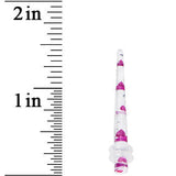 8G Clear Acrylic Glitter Purple Heart Confetti Taper