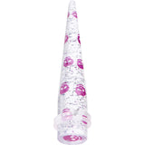 1/2 Clear Acrylic Glitter Purple Skull Confetti Taper