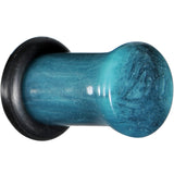 2G Teal Marble Swirl Acrylic Single Flare Plug Set