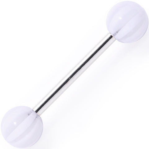 Acrylic Arctic Blast Beach Ball Barbell Tongue Ring