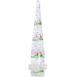 0G Clear Acrylic Glitter Pink Cherry Confetti Taper