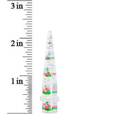 00G Clear Acrylic Glitter Pink Cherry Confetti Taper