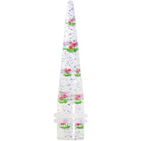 1/2 Clear Acrylic Glitter Pink Cherry Confetti Taper