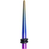 8G Acrylic Electric Rainbow Straight Taper