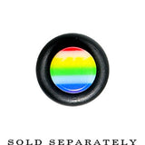 4G Acrylic Retro Rainbow Straight Taper