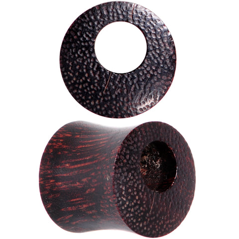 00G Organic Tamarind Wood Offset Eyelet Saddle Plug