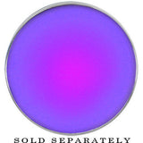 5/8  Stainless Steel Purple LED Light Up Screw Fit Plug