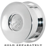 18mm Stainless Steel Blue LED Light Up Screw Fit Plug