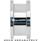 18mm Stainless Steel Blue LED Light Up Screw Fit Plug