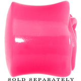 20mm Pink Rose Flower Acrylic Saddle Plug