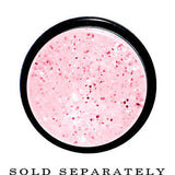 9/16 Pink Acrylic Silver Glitter Taper