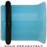 5/8 Blue Acrylic Black Heart Single Flare Plug