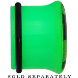 7/8 Green Acrylic I Heart Dinosaur Single Flare Plug