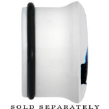 7/8 White Acrylic Panda Bear Single Flare Plug