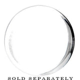 18mm Clear Black Acrylic Mirror Split Saddle Plug