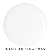 18mm Clear White Acrylic Mirror Split Saddle Plug