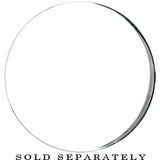 36mm Clear White Acrylic Mirror Split Saddle Plug