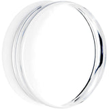 40mm Clear White Acrylic Mirror Split Saddle Plug